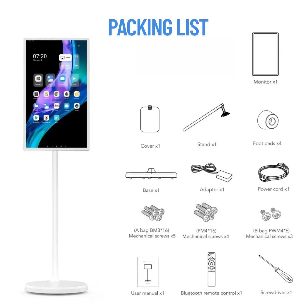 ProView™ Portable 32" Touch Screen Android TV/Monitor